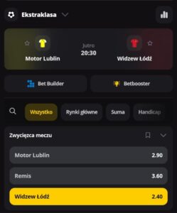 motor widzew kupon