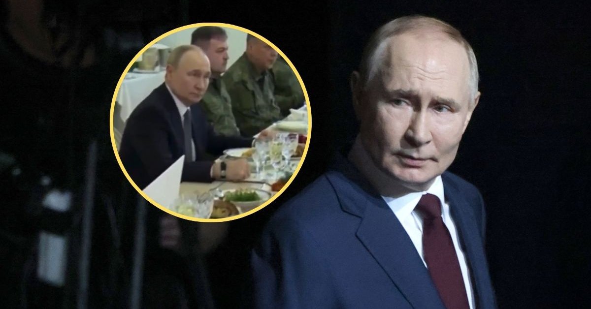 Nagranie z urodzin Władimira Putina. Wszyscy patrzyli na talerz prezydenta [WIDEO]