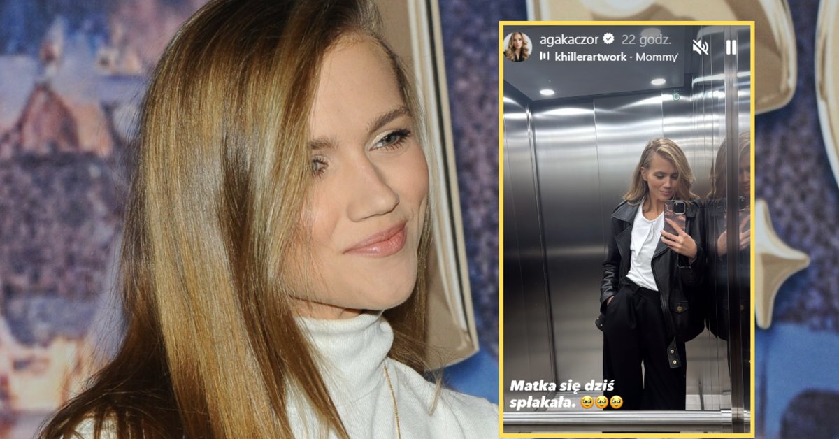 Agnieszka Kaczorowska wzruszona po wizycie w szkole