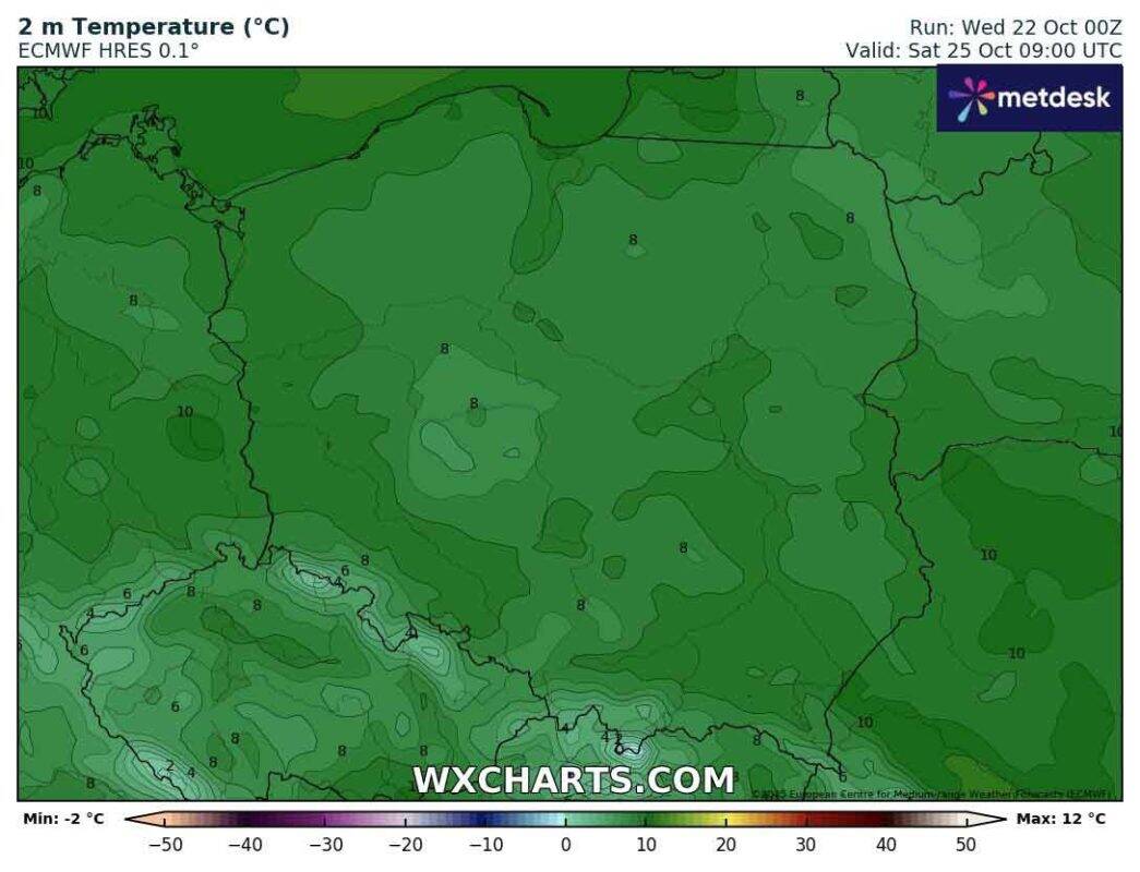Temperatury w weekend w Polsce będą niskie