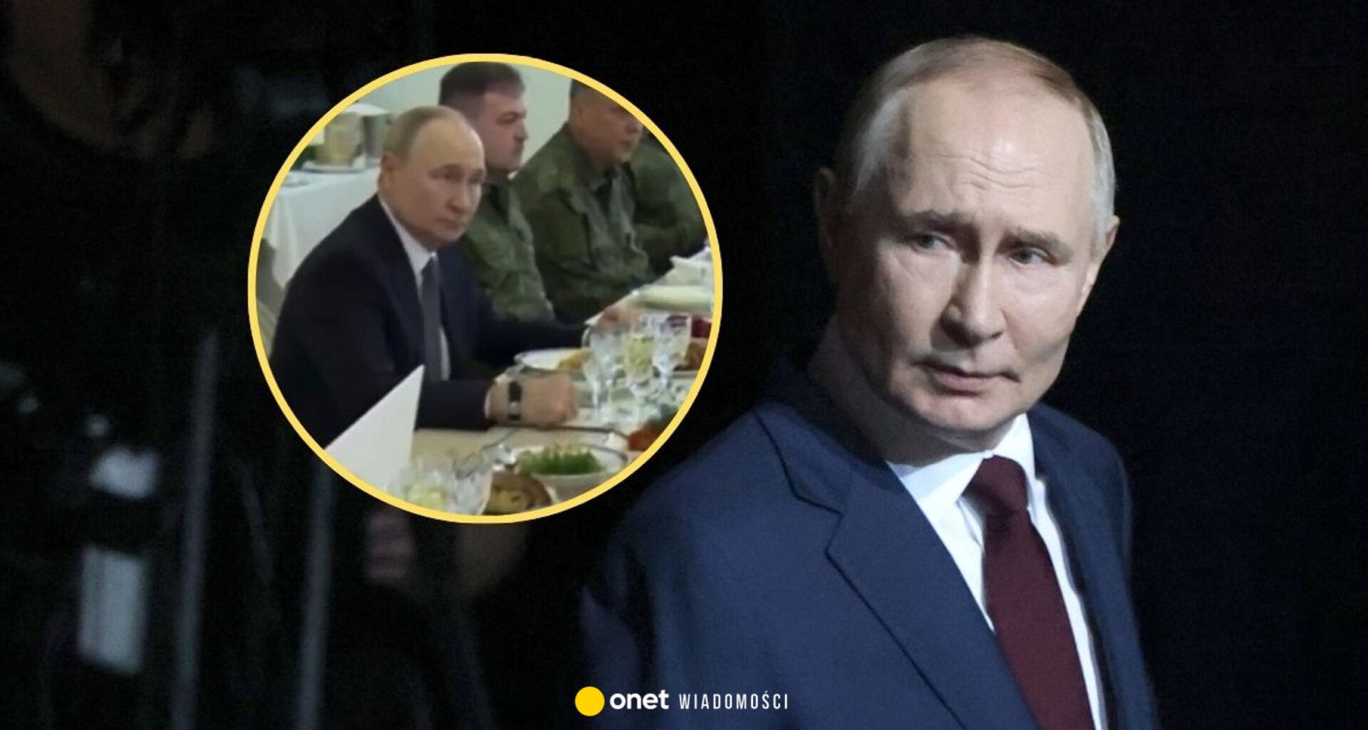 Tak Władimir Putin świętował swoje urodziny. Jego talerz wywołał poruszenie
