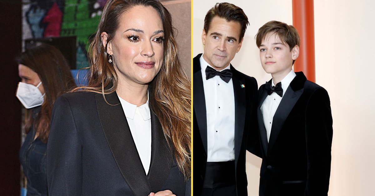 Alicja Bachleda-Curuś i Colin Farrell z synem Henrym Tadeuszem