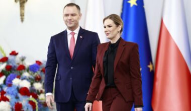 Karol i Marta Nawroccy na spotkaniu z laureatami i finalistami konkursu chopinowskiego
