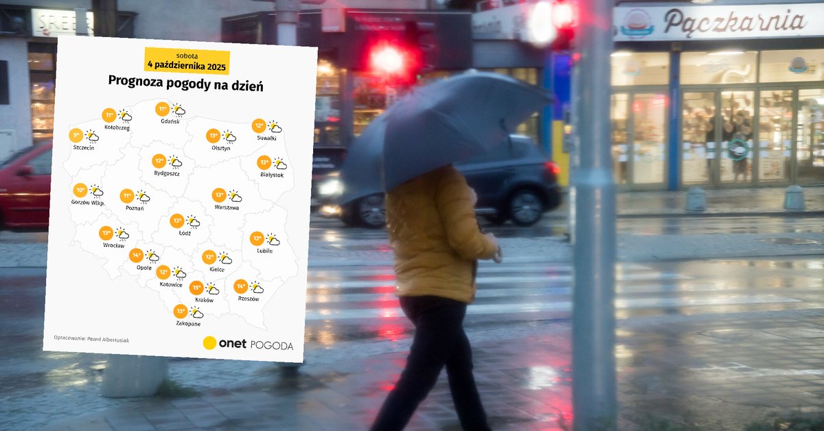Dziś tylko na wschodzie nie powinno padać