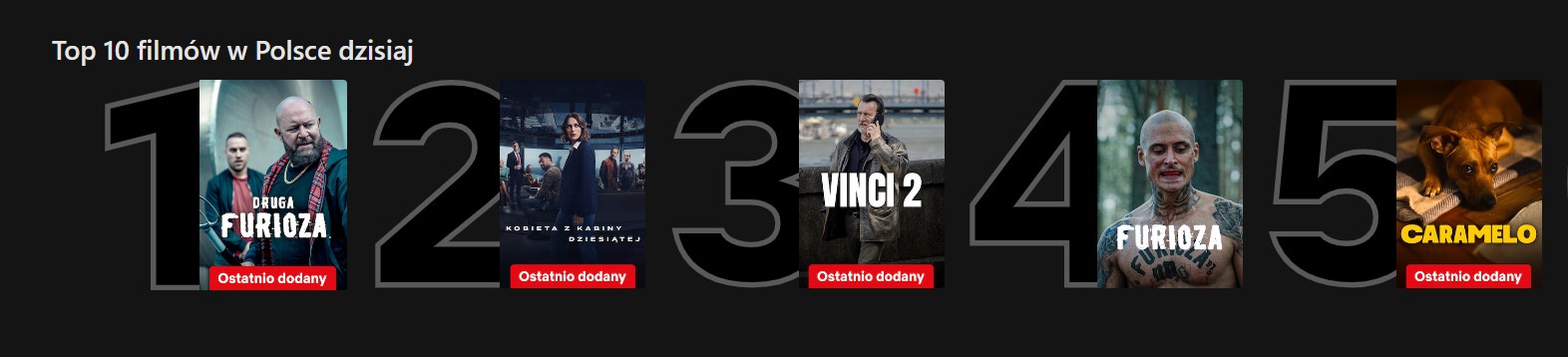 Top10 Netfliksa - na 1. miejscu "Druga Furioza"