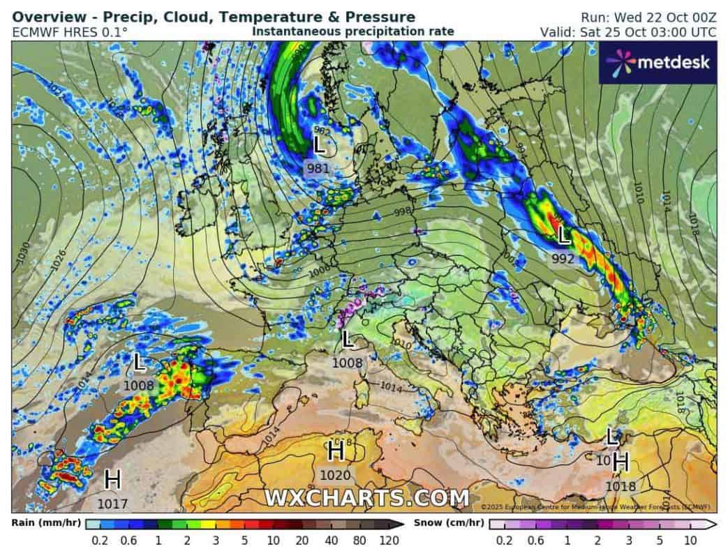 Sytuacja synoptyczna na sobotę będzie nadal dynamiczna. Pogoda na weekend 