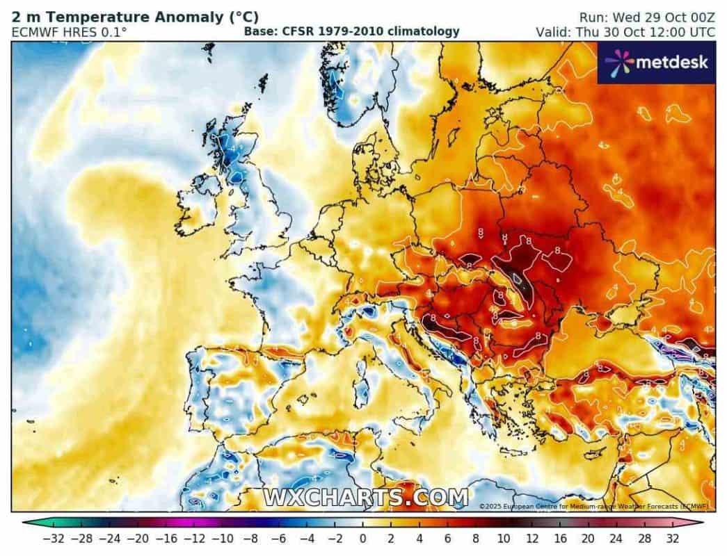 zmiana pogody i silne fala ciepła w regionie
