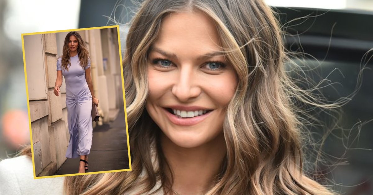 Anna Lewandowska na pokazie Victorii Beckham w Paryżu. Stylizacja wzbudza zachwyt