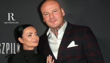 Artur Szpilka i Kamila Wybrańczyk na premierze filmu "Szpilka"