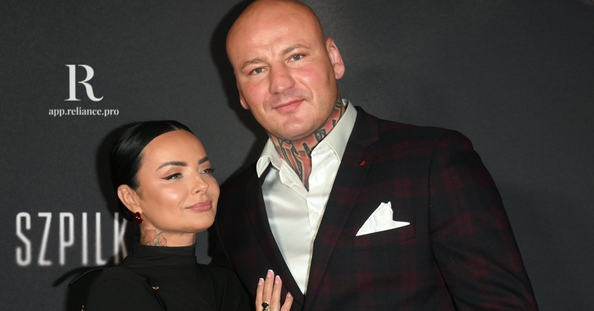 Artur Szpilka i Kamila Wybrańczyk na premierze filmu "Szpilka"