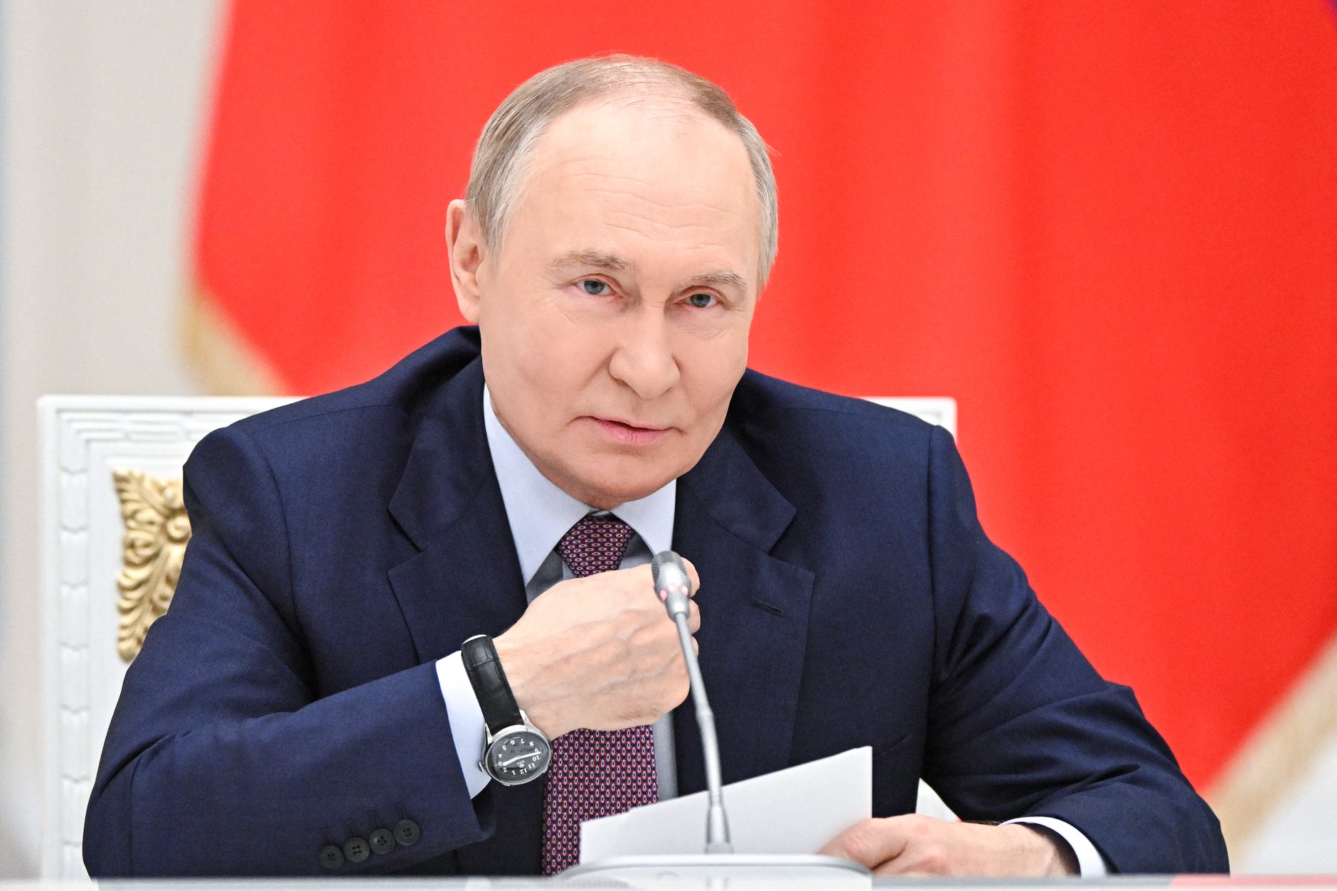 Prezydent Rosji Władimir Putin na Kremlu, październik 2025 r.