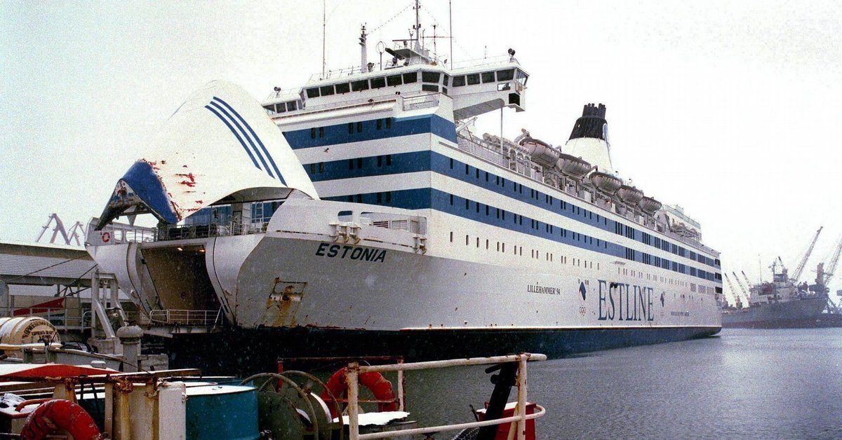 Archiwalne zdjęcie promu "Estonia" na kilka miesięcy przed katastrofą