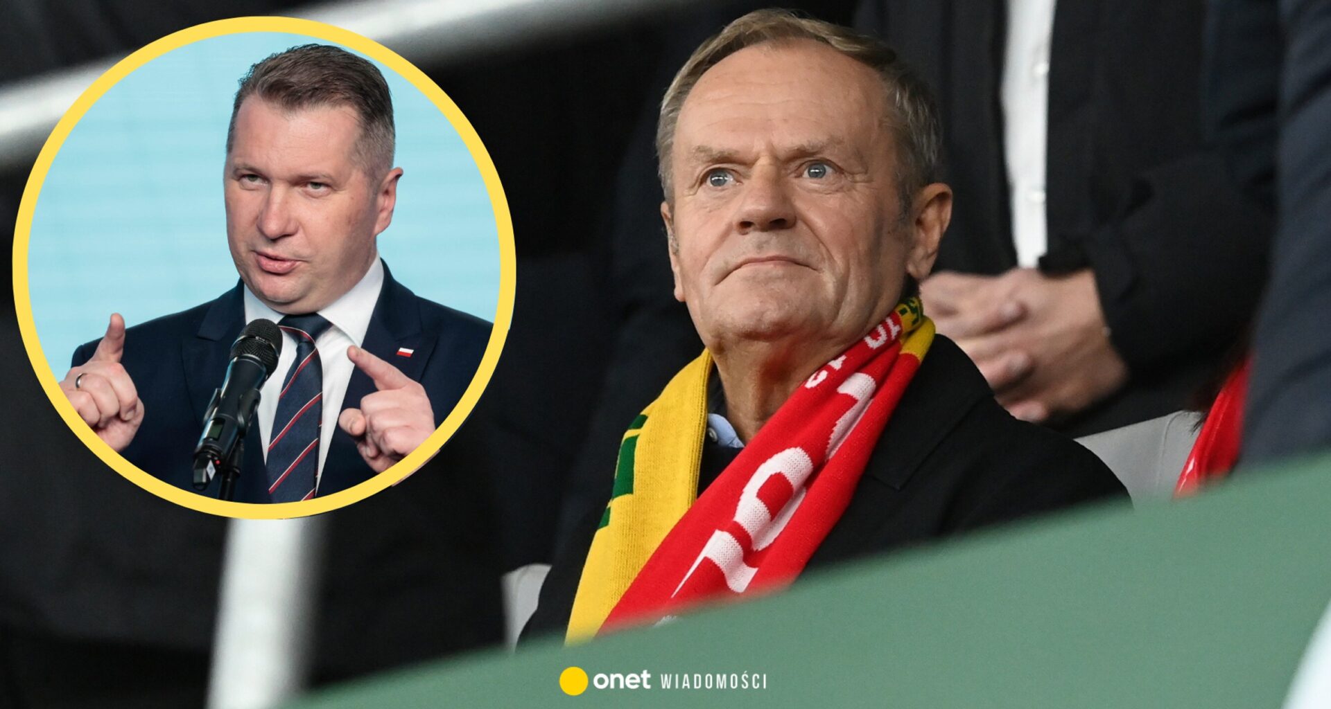 Kibice z Polski obrażali Donalda Tuska. Przemysław Czarnek komentuje