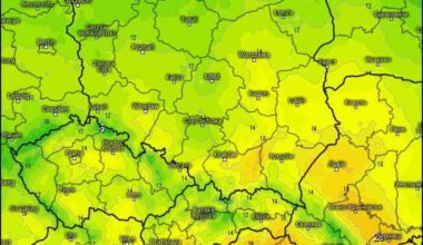 silne ocieplenie i zmiana pogody w Polsce