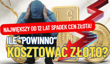 Największy od kilkunastu lat spadek cen złota. Koniec hossy czy okazja do zakupów? Trzy sposoby sprawdzenia, ile „powinno” kosztować złoto