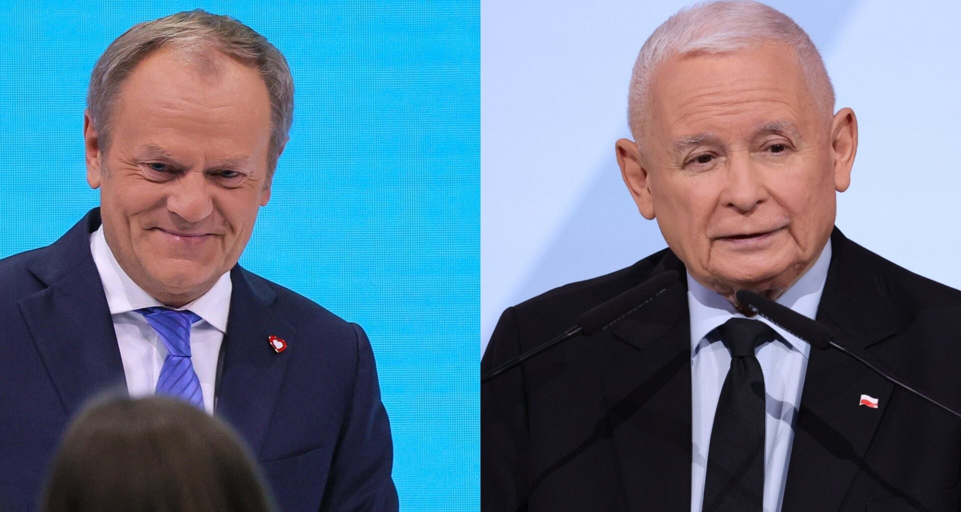 Tusk pokazuje, że KO może wygrać. Kaczyński otwiera nowy front walki i grzęźnie w sporach
