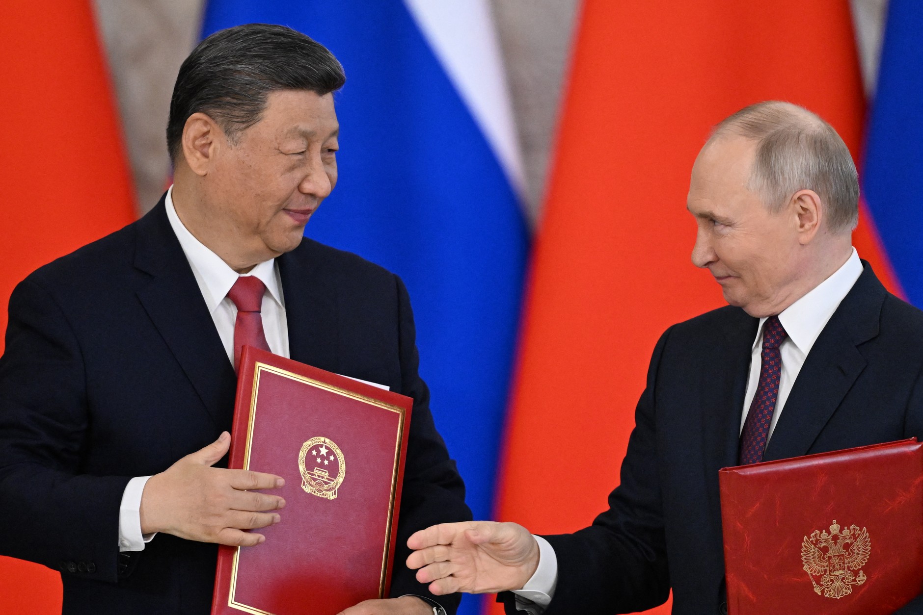 Xi Jinping i Władimir Putin, Moskwa, 8 maja 2025 r.