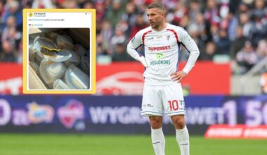 Arka Gdynia wbiła szpilkę w Lukasa Podolskiego. Za karę nie potrenuje na obiektach Górnika Zabrze przed meczem ligowym - sport.tvp.pl