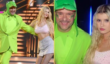 Tomasz Karolak z córką Leną i Izabelą Skierską