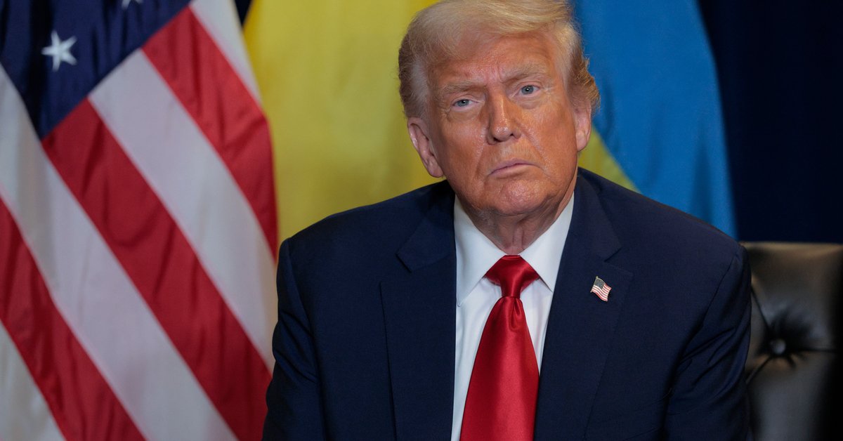 Prezydent USA Donald Trump w siedzibie ONZ w Nowym Jorku, 23 września 2025 r.