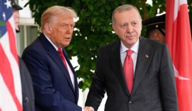 Donald Trump i Recep Tayyip Erdogan, Waszyngton, Stany Zjednoczone, 25 września 2025 r.
