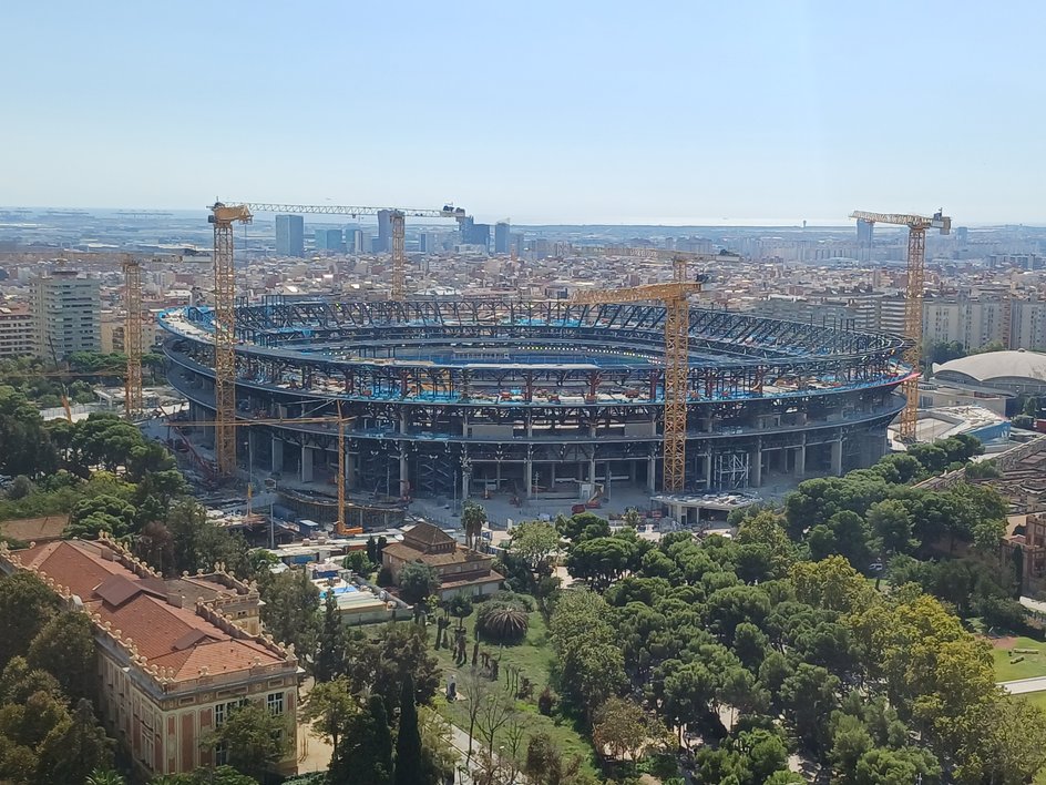 Widok na Camp Nou z 19. piętra