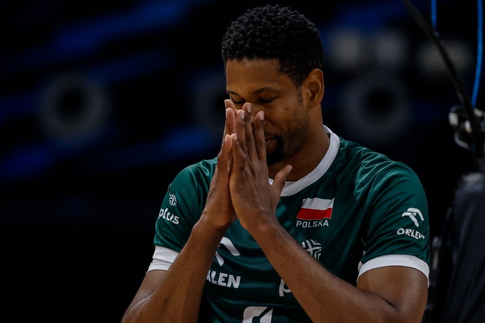 Wilfredo Leon podczas meczu Polska - Włochy