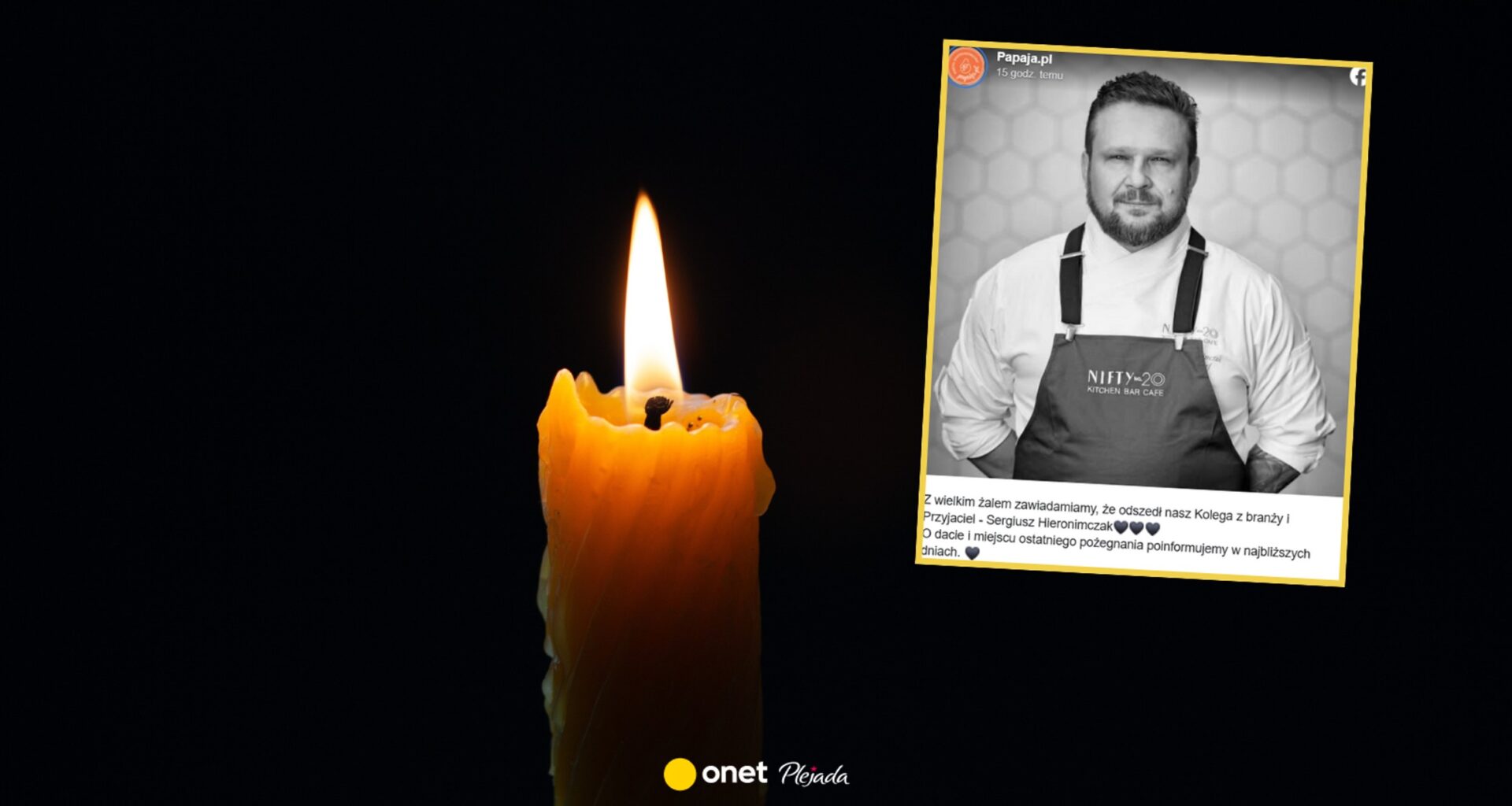 Sergiusz Hieronimczak nie żyje. Był finalistą "Top Chef Polska"