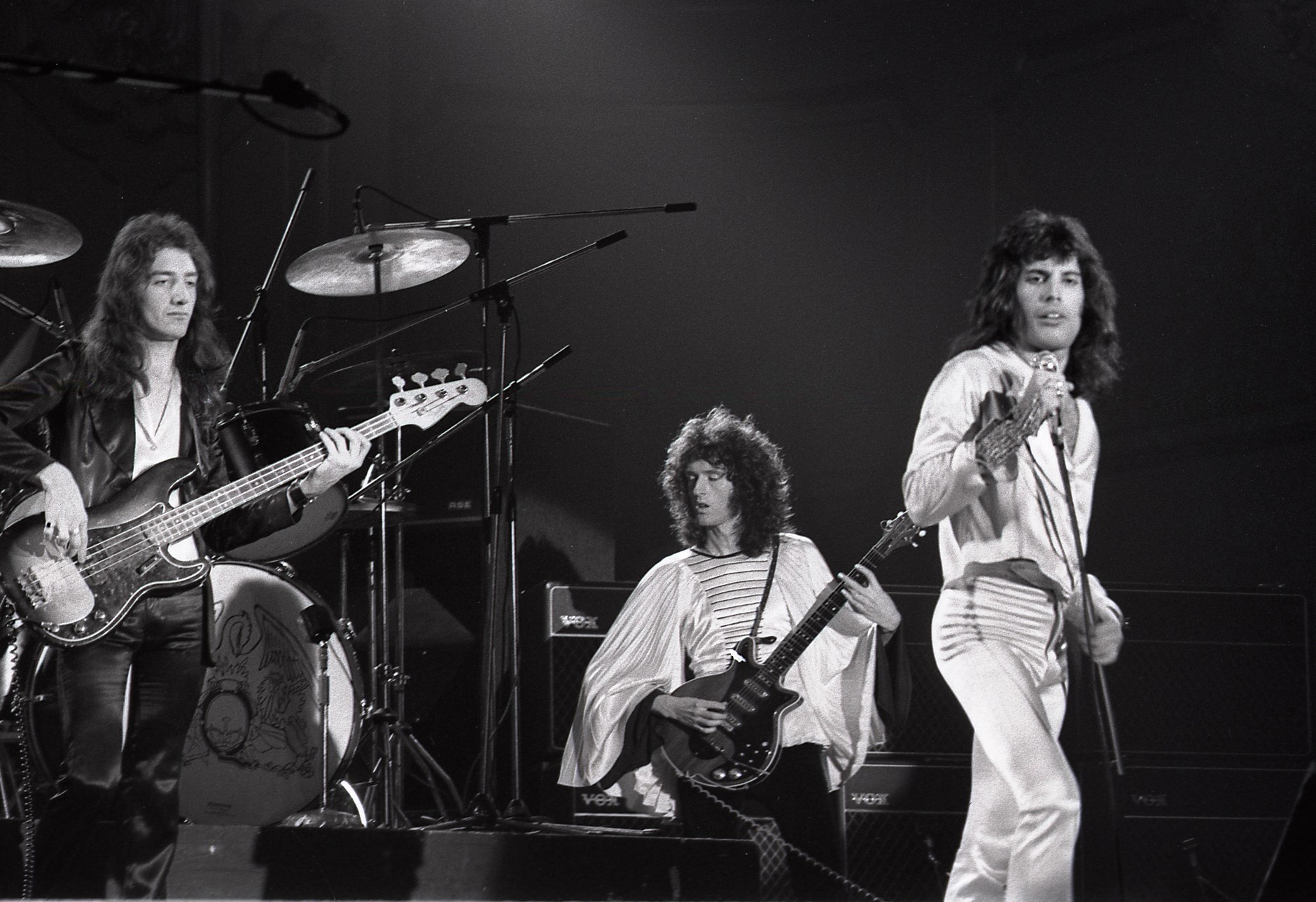 Queen podczas koncertu w Hamburgu w 1974 r.