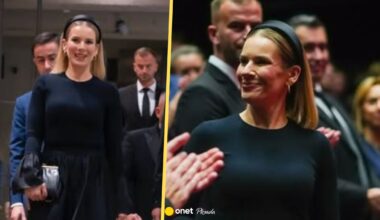 Marta Nawrocka cała na czarno. Ekspertka zwróciła uwagę na jej dodatek
