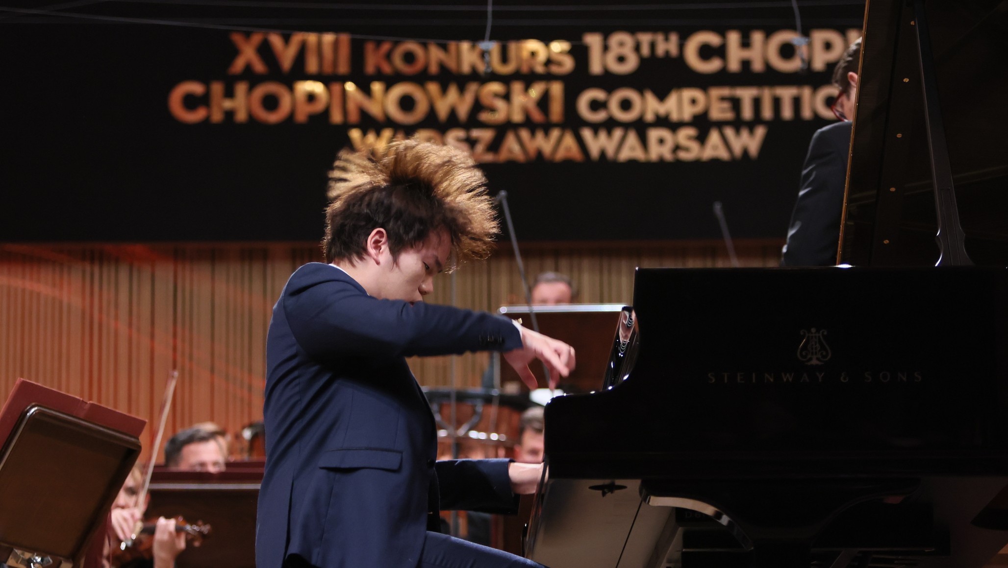 Hao Rao podczas XVIII Międzynarodowego Konkursu Pianistycznego im Fryderyka Chopina