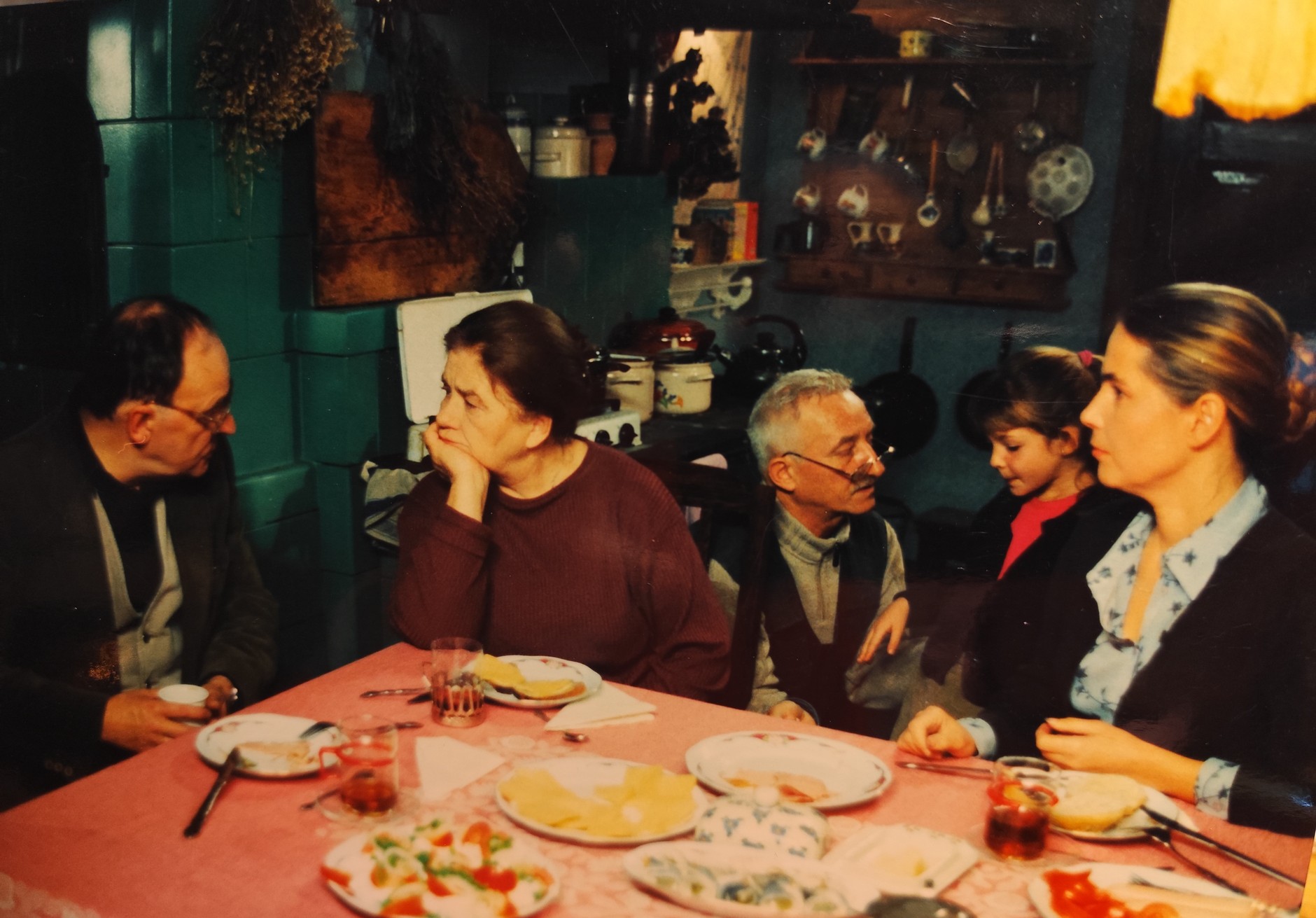 Katarzyna Łaniewska, Weronika Parys i Ewa Kuryło na planie serialu "Plebania" (archiwum prywatne Ewy Kuryło)