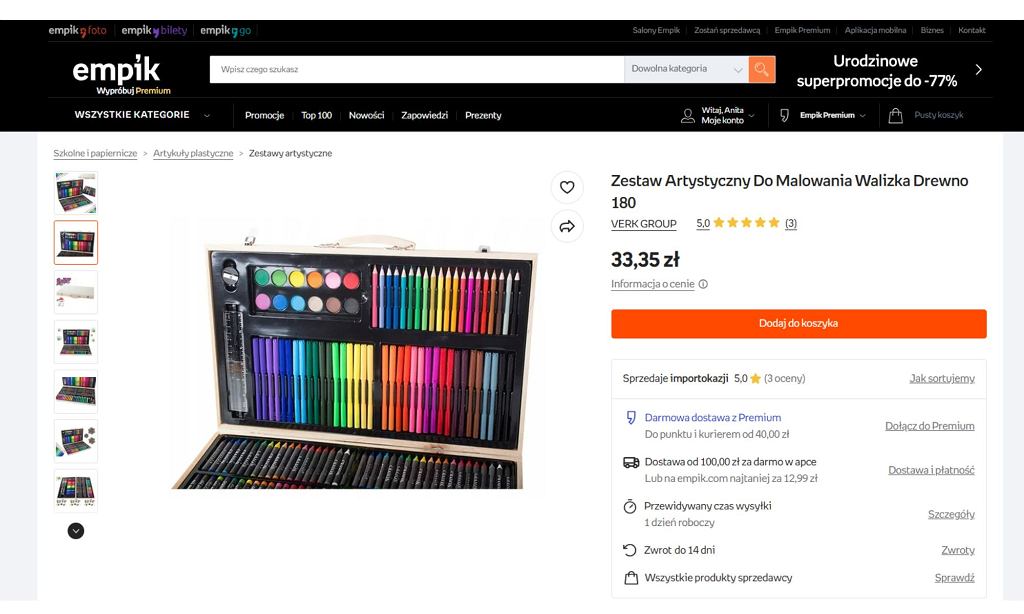 Walizka ze sklepu Empik