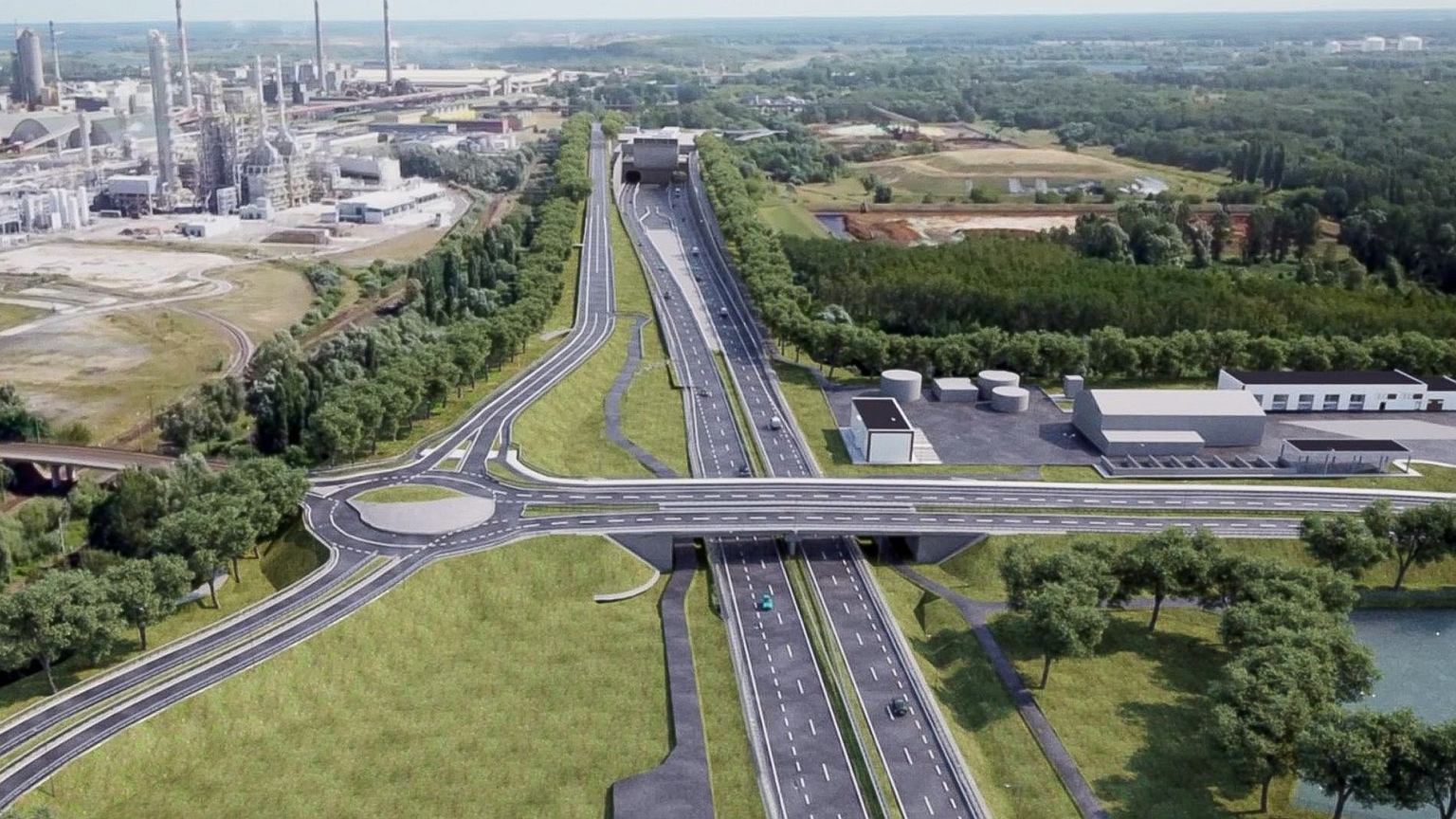 węzły, MOP-y i 5-kilometrowy tunel pod rzeką