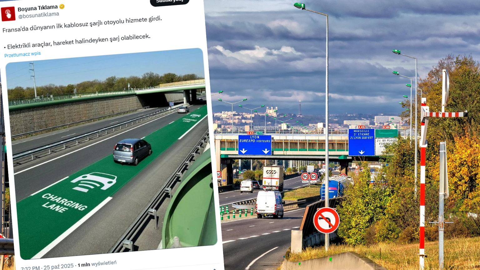 Droga ładująca samochody elektryczne to nie żart. Przeszła pierwsze testy i wywołała emocje