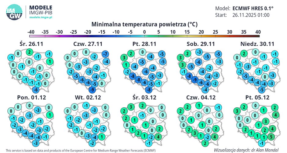 Najbliższe noce będą chłodne
