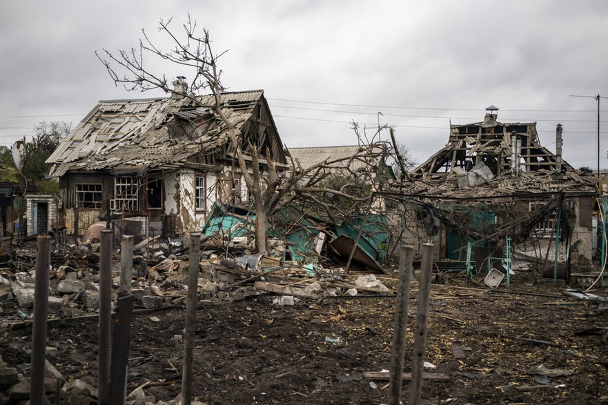 Zniszczenia w Kramatorsku po rosyjskim ataku, 31 października 2025 r.