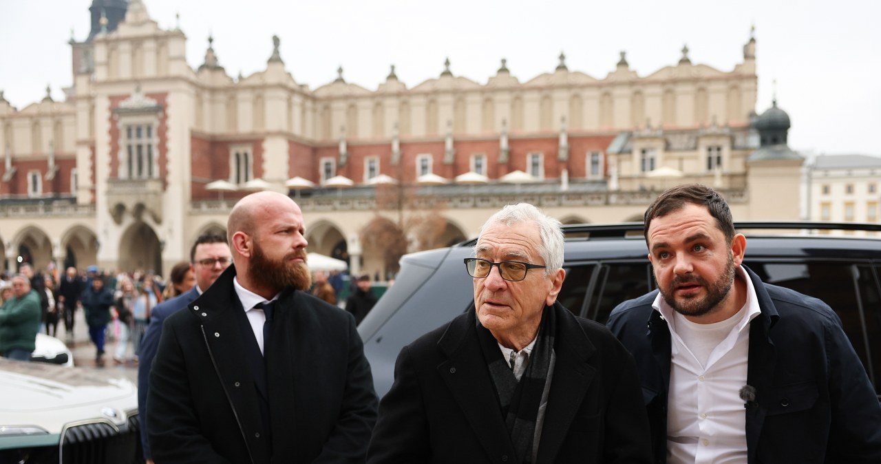Robert De Niro podczas wizyty w Krakowie / Jakub Porzycki  /Getty Images