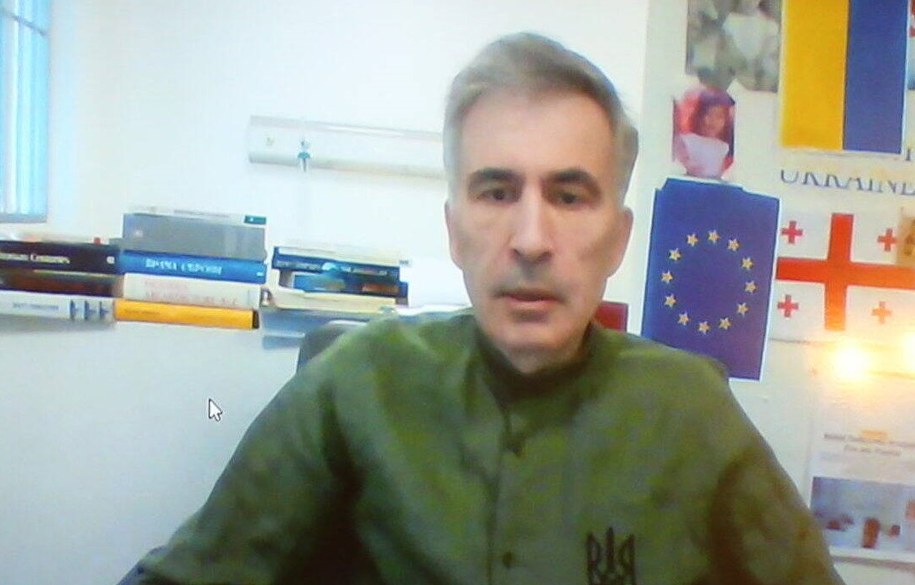 Micheil Saakaszwili na zdjęciu z 2023 r. /IRAKLI GEDENIDZE / POOL /PAP/EPA