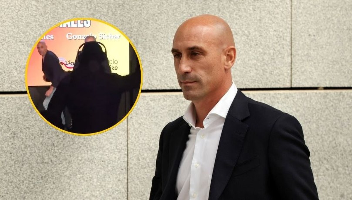 Luis Rubiales obrzucony jajkami na prezentacji swojej książki. Zaatakował go wujek