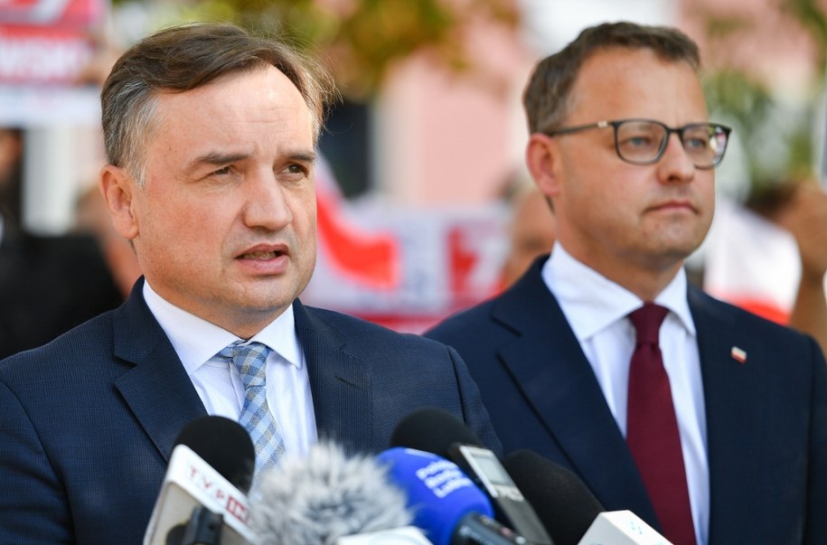 Zbigniew Ziobro i Marcin Romanowski /Wojtek Jargiło /PAP