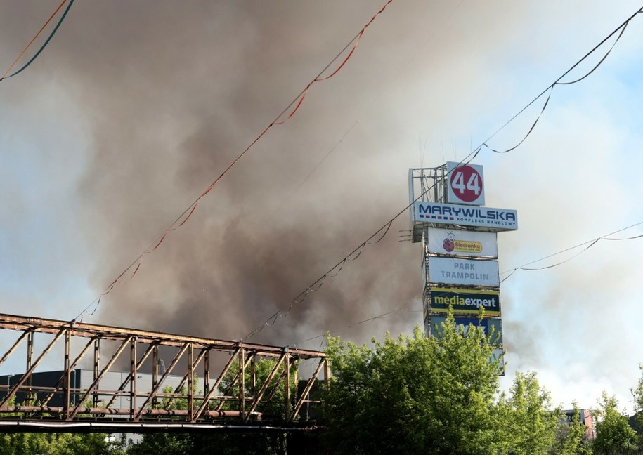 Ukrainiec jest w Polsce podejrzanym w sprawie pożaru centrum handlowego Marywilska 44 w Warszawie /Paweł Wodzyński /East News