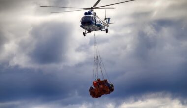 Pod Chrzanowem z helikoptera spadł ładunek. To był transport z Valeo