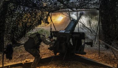 Ukraiński żołnierz na froncie