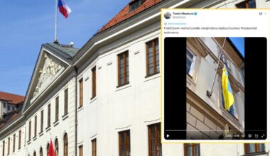 Ukraińska flaga zdjęta z czeskiego parlamentu. Opozycja odpowiada symbolicznym gestem - Onet