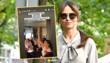 Kinga Rusin relacjonuje patriotyczną imprezę Gosi Baczyńskiej. Tańcom nie było końca