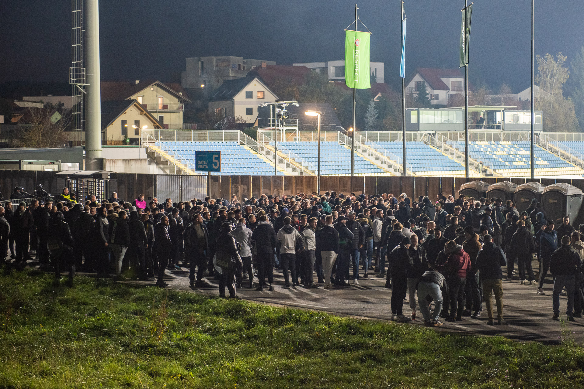 NK Celje  - Legia Warszawa kibice sektor gości