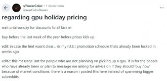 PowerColor - wpis na Reddit