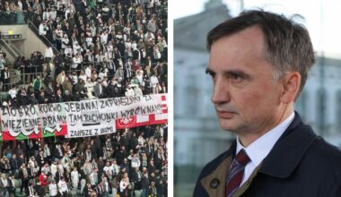 Manifest na meczu Legii. W więzieniu na Zbigniewa Ziobrę będzie czekać piekło