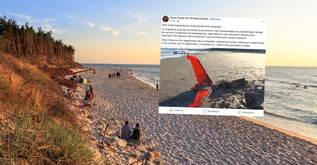 Znalazł tajemniczy obiekt na plaży w Ustce. Natychmiast wezwał służby